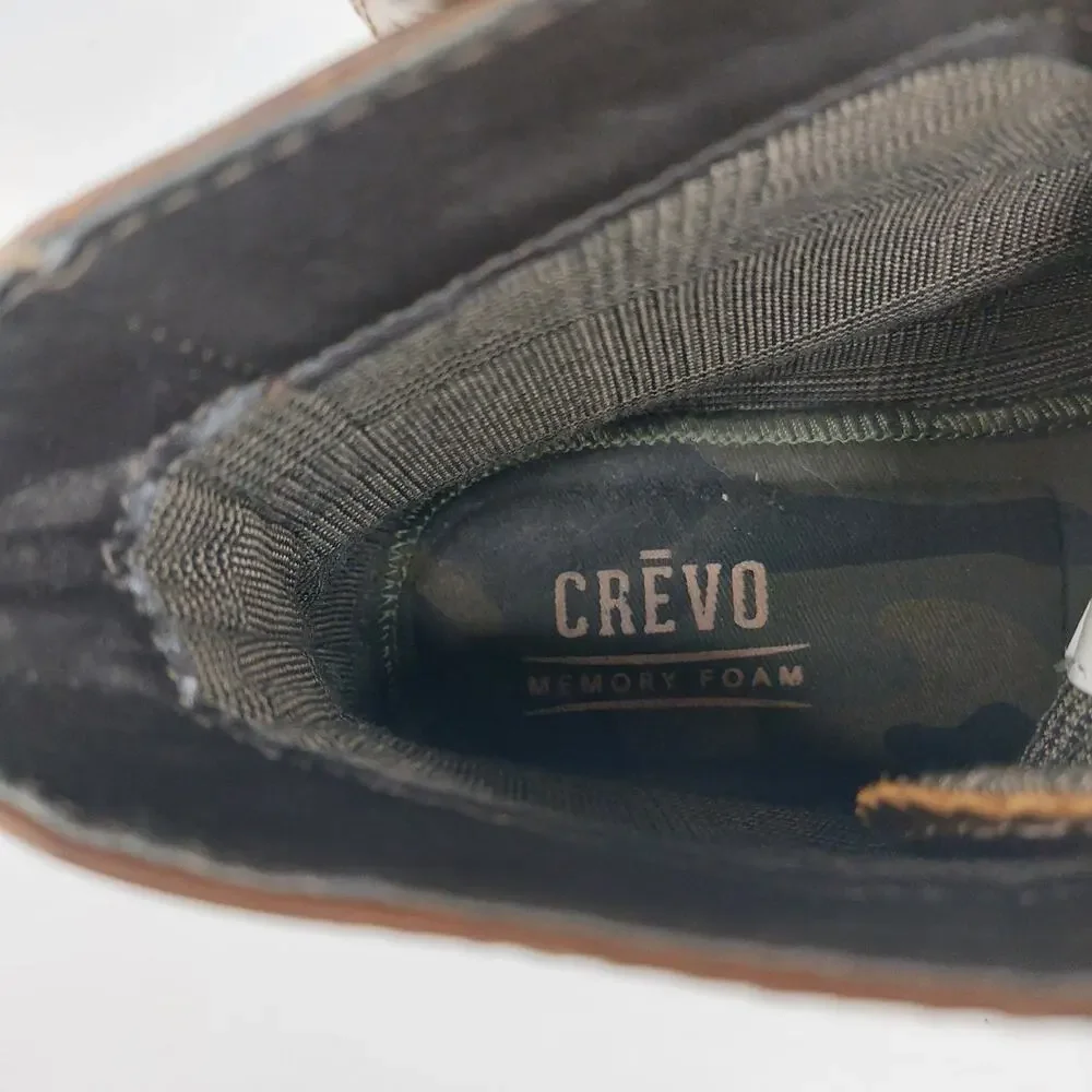 Crevo Speakeasy Memory Chestnut Lace Up Leather Boots Sz 11
